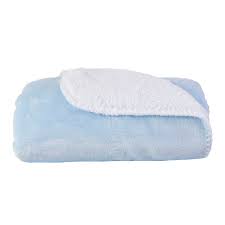 Cobertor Sherpam liso azul 1,10 x0,90m Lao