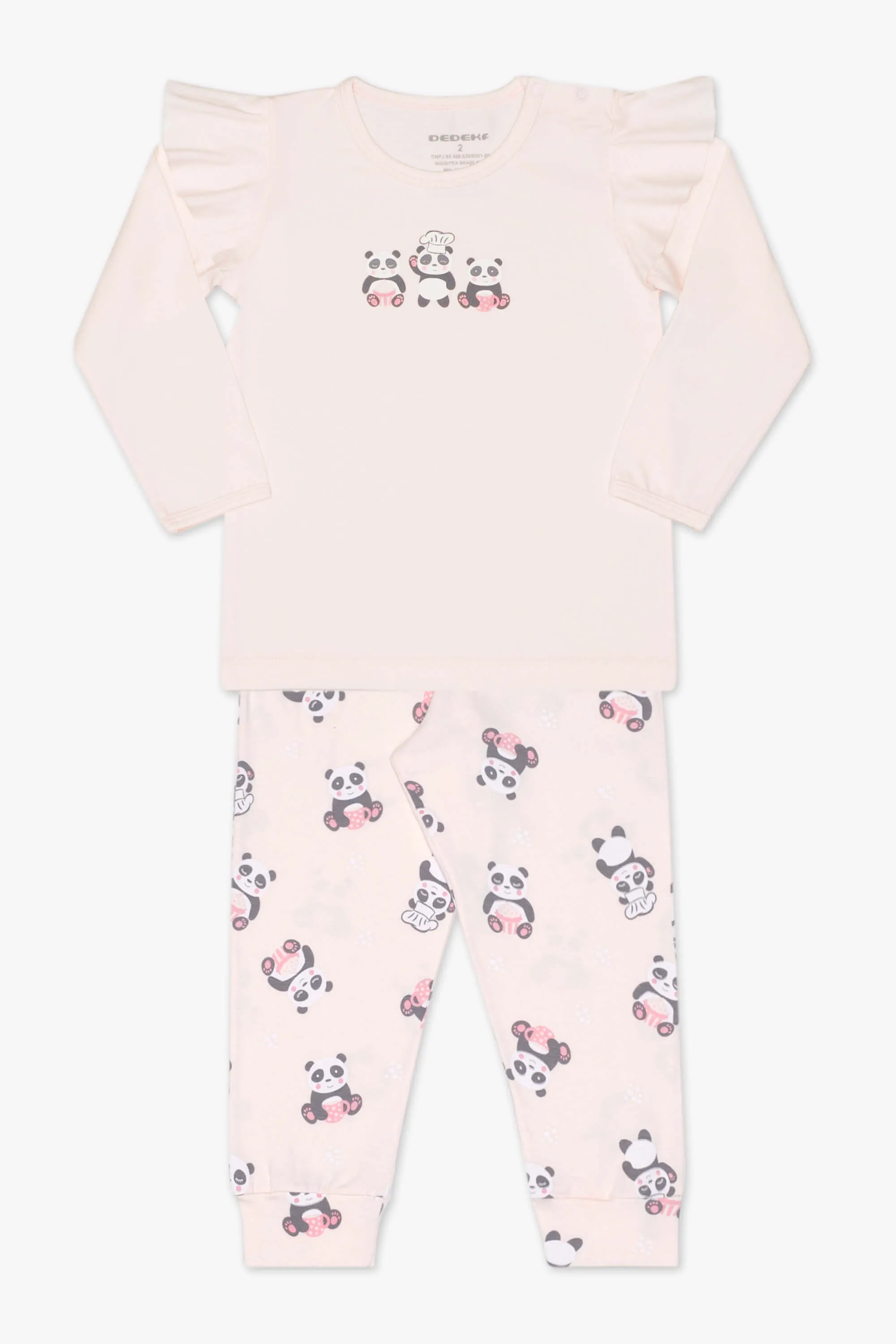 Pijama modal panda rosa T1 24682 Dedeka