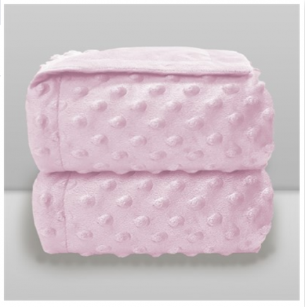 Cobertor Sherpam rosa beb dots 1,10 x0,90m Lao