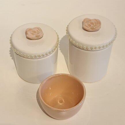 Kit ceramica 3ps perolas c/aplique e molh pero RO