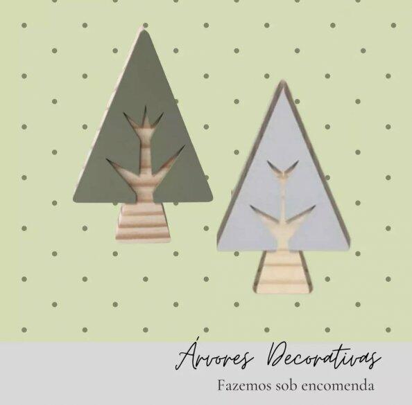 Adorno arvore pinheiro triangular Inovart