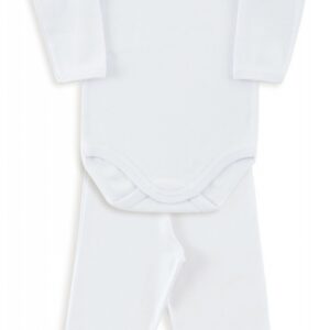 Kit body/calça ribana P branco 0910 Dedeka