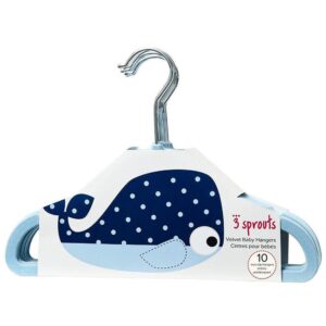 Kit 10 cabides veludo azul bup baby 2418