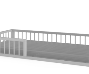 Cama de solteiro Montessoriana em laca branca