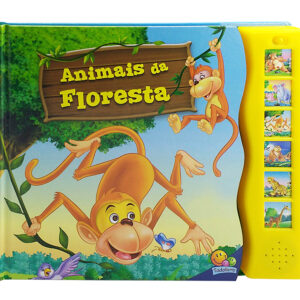 Livro mundos dos animais c/sons animais floresta