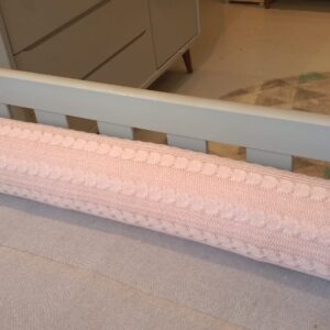 Par rolo lateral de berço tricot trança rs una FAU