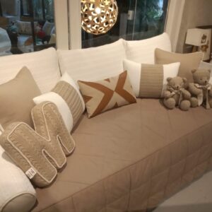 Almofada 45 x45 tricot chebli nuvem c/cordão Fau