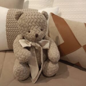 Urso M Ted Tricot cestaria sisal 35cm FAU