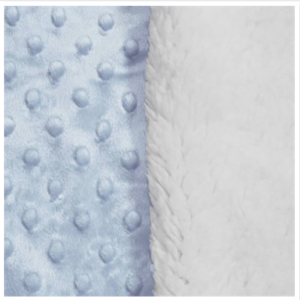 Cobertor Sherpam azul bebê dots 1,10 x0,90m Laço