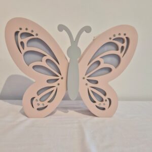 Luminária de mesa borboleta com strass - RH