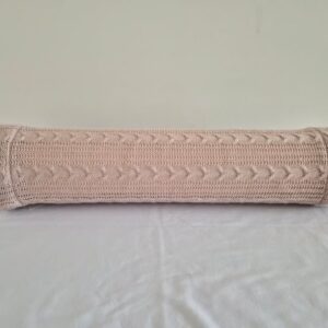 Rolinho peseira de berço tricot trança rs una FAU