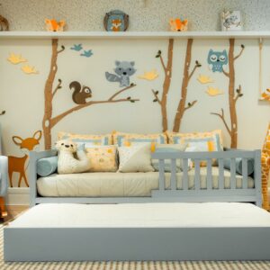 BASE ELEVAÇÃO + CAMA AUXILIAR PARA CAMA FAZENDA CERCADINHO LACA BRANCO