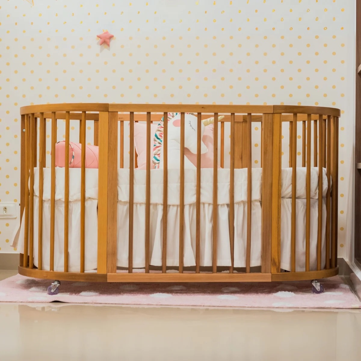 Berço Evolutivo Crescer 4 em 1 Sleeper em Madeira Maciça Jequitibá na Baby Dreams em Curitiba