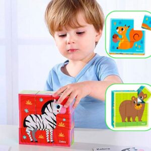 Blocos animais de encaixe Tooky Toy