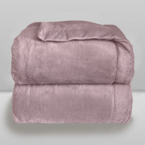 Cobertor cozy liso rosa 1,10 x0,90m Laço