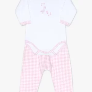 Conj body calça suedine xadrez rs P 24589 Dedeka