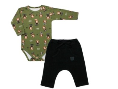Conj body c/calça suedine leãozinho G Mini Bear