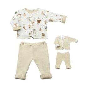 Conj casaco calça forrado Africa G Mini Bear