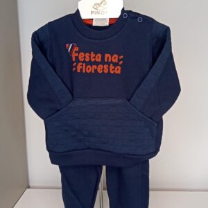 Conj casaco calça moletom marinho M Nini Bambini