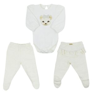 Conjunto pagão family story femin creme 6m Grow Up