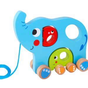 Familia elefante de puxar Tooky Toy
