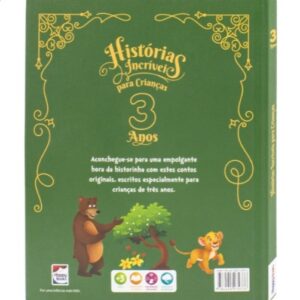 Livro Histórias Incríveis para Crianças 3 Anos