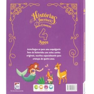 Livro Histórias Incríveis para Crianças 4 Anos