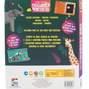 Livro Lanterna procure e encontre Animais