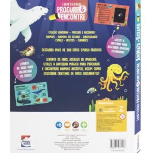 Livro Lanterna procure e encontre Animais do Ocean