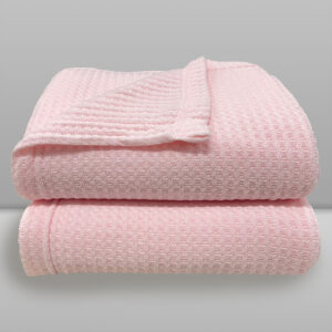 Manta infantil 0,76x1,02 rosa bb laço termo cubes