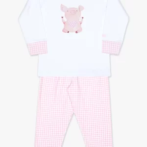 Pijama suedine xdz porquinho rosa T1 24677 Dedeka