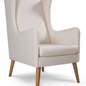 Poltrona Fox pés madeira tecido B