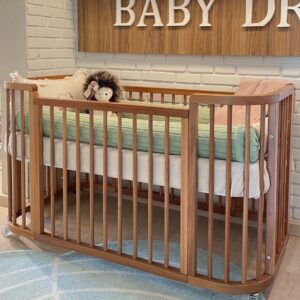 Berço Sleep Evolutivo 3 em 1 em madeira maciça Jequitibá