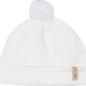 Touca feminina tricot branco G-GG Nini Bambini