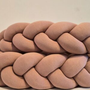 Trança p/berço tricô rosa prata creative 4m Biah