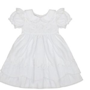 Vestido bordado saia curva P Barbara Kids