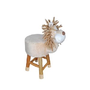 Banco de leão de alta qualidade, perfeito para adicionar um toque divertido e sofisticado à decoração. Conforto e estilo em uma peça única!