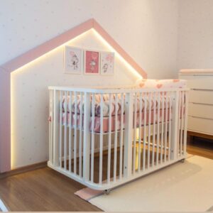 Berço Evolutivo 3 em 1 Fases em Laca Branca