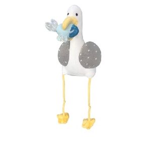 Gaivota Tiburcio cinza pelúcia peso de porta 1172