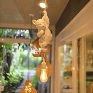 Luminária de teto urso branco Modali