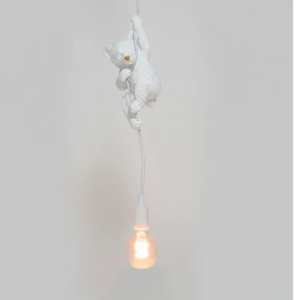 Luminária de teto urso branco Modali