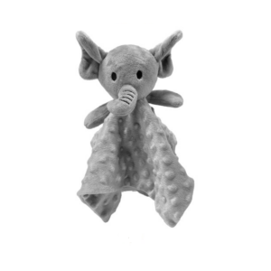 Naninha 30x30cm elefante cinza laço
