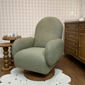 Poltrona Curve com balanço e giro mad - tec Speciale Verde