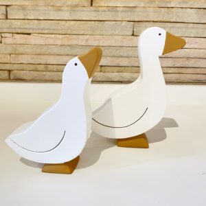 Adorno Par de Gansos novo Inovart