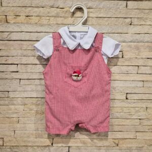 Jardineira c/body MC M especial NATAL - Drilú