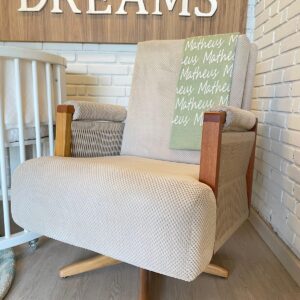 Poltrona Vivre com balanço e giro - tecido A