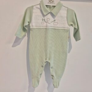 Macacão malha tricotada pala pipa vd RN Anjos baby