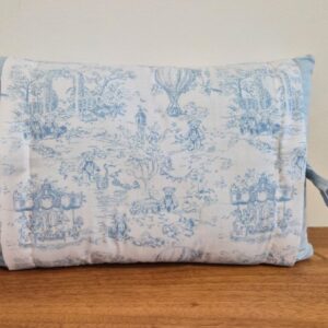 Almofada 30x40 sobrecapa linho azul AT