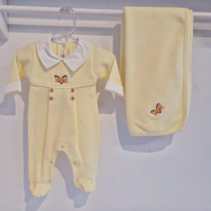 Macacão c/manta bordado raposinha PP Poupon