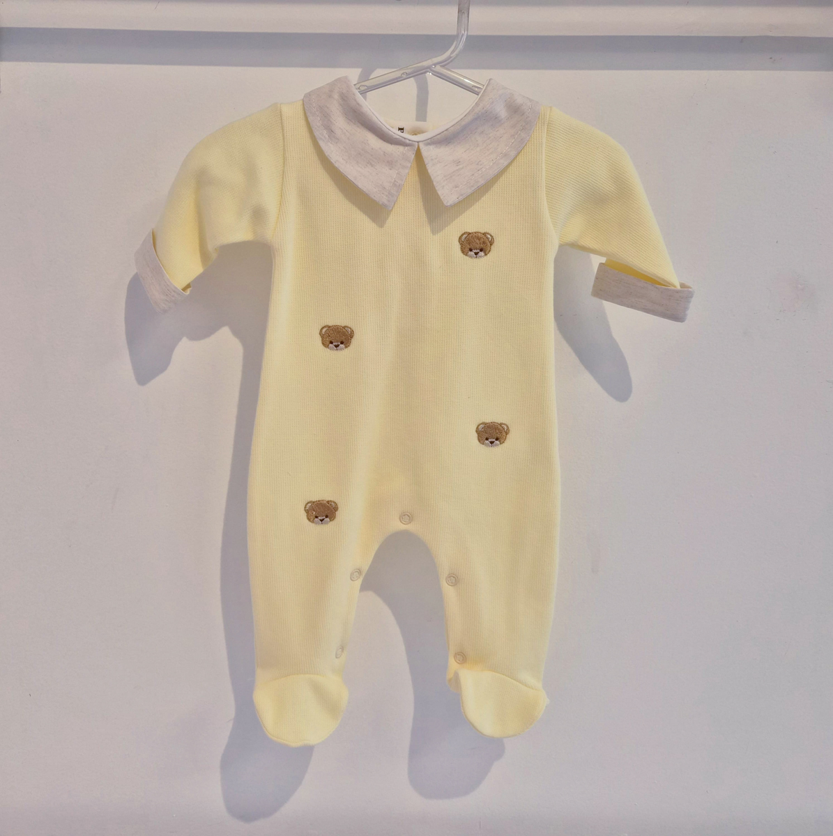 Macacão bordado Nino ursinhos PP Poupon